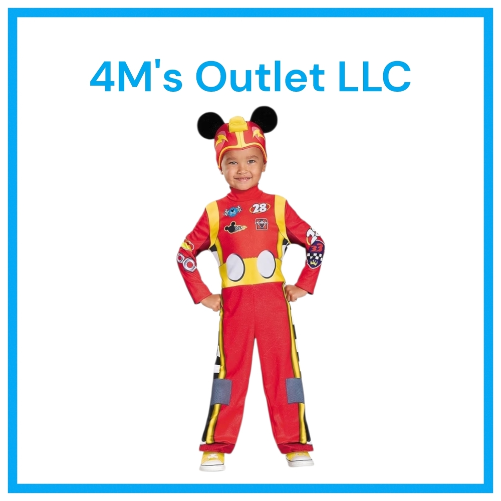 Kids Red Race Car Driver Costume